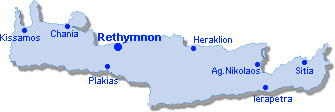 Rethymnon: Lageplan