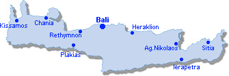 Bali: Lageplan